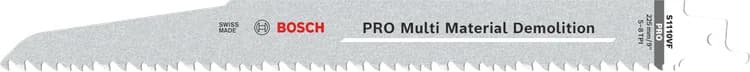 بوش Multi Material Demolition S1110VF Blade شفرة S1110VF 1.6 x 22 x 225 mm, 5 pcs — Multi Material Demolition S1110VF Blade, 1.6 x 22 x 225 mm, 5 pcs