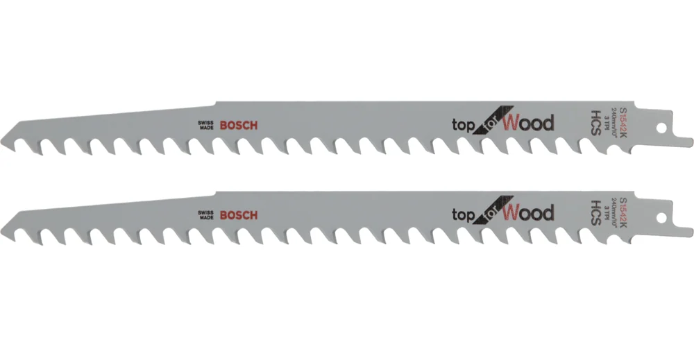 بوش Reciprocating saw blade HCS, S 1542 K شفرة منشار ترددي — Reciprocating saw blade HCS, S 1542 K