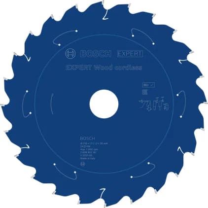 بوش EXPERT Wood cordless Circular Saw Blade, 216 x 1.7/1.2 x 30 mm, T24 شفرة منشار دائري — EXPERT Wood cordless Circular Saw Blade, 216 x 1.7/1.2 x 30 mm, T24
