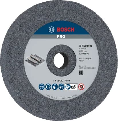 بوش Metal Grinding Wheel, 150 x 20 x 20 mm, G24 عجلة تجليخ معدن — Metal Grinding Wheel, 150 x 20 x 20 mm, G24