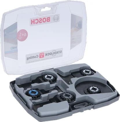 بوش 5-Piece Wood and Metal Cutting Sets for Multitools 3165140894715 طقم شفرات قطع متعددة الأدوات — 5-Piece Wood and Metal Cutting Sets for Multitools 3165140894715