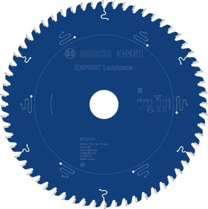 بوش EXPERT Laminate شفرة منشار دائري، 216 × 2.5/1.8 × 30 مم، T60 — EXPERT Laminate Circular Saw Blade, 216 x 2.5/1.8 x 30 mm, T60
