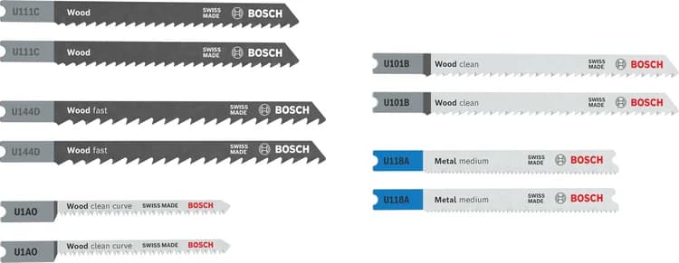 بوش Wood and Metal Jigsaw Blade Set, 10 pcs 4053423705300 طقم شفرات منشار أركت — Wood and Metal Jigsaw Blade Set, 10 pcs 4053423705300