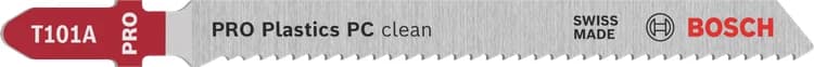 بوش Plastics PC clean T101A Jigsaw Blade, 100 mm, 5 pcs شفرات منشار — Plastics PC clean T101A Jigsaw Blade, 100 mm, 5 pcs