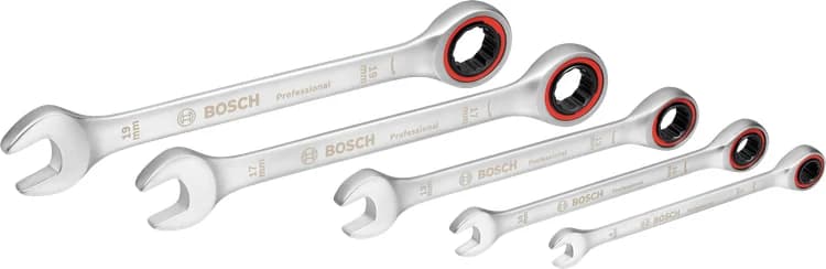 بوش طقم مفاتيح ربط بسقاطة، 5 قطع — Ratchet Spanner Set, 5 pcs