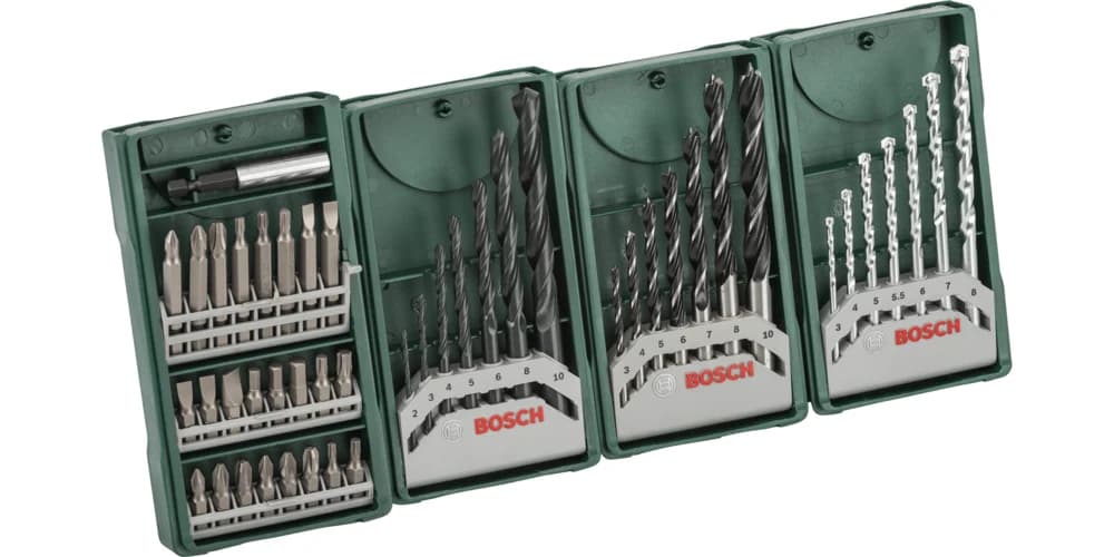 بوش طقم ريش حفر ومفكات Mini-X-Line متعدد العبوات 3+1 — Mini-X-Line Drill and Screwdriver Bit Set Multipack 3+1