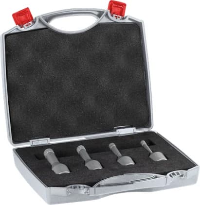 بوش Ceramic dry Core Cutter Set, 6 x 30, 8 x 30, 10 x 30, 12 x 30 mm, M14, 4 pcs طقم قواطع كور جاف سيراميك — Ceramic dry Core Cutter Set, 6 x 30, 8 x 30, 10 x 30, 12 x 30 mm, M14, 4 pcs