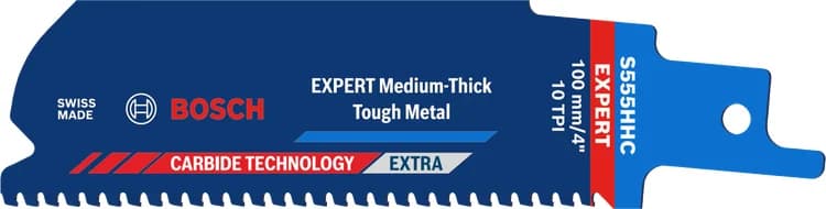 بوش EXPERT Medium-Thick Tough Metal S555HHC شفرة منشار — EXPERT Medium-Thick Tough Metal S555HHC Blade
