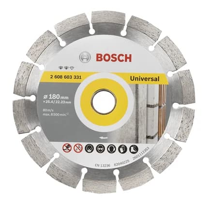 بوش قرص قطع ماسي 180 مم مجزأ Best for Universal Grey line — Diamond cutting disc, 180mm segmented, Best for Universal, Grey line