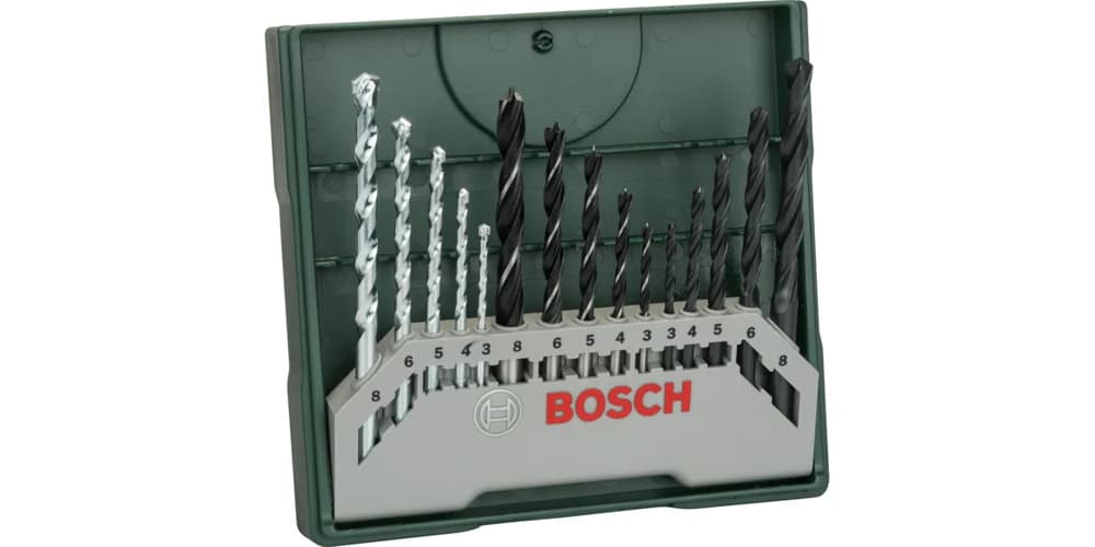 بوش طقم مختلط Mini-X-Line، 15 قطعة — Mini-X-Line Mixed Set 15 Pieces
