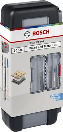بوش Wood and Metal Jigsaw Blade Set, 30 pcs 3165140846493 طقم شفرات منشار أركت — Wood and Metal Jigsaw Blade Set, 30 pcs 3165140846493