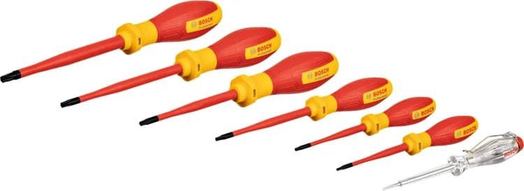 بوش VDE Screwdriver Set, TX, 7 pcs طقم مفكات براغي — VDE Screwdriver Set, TX, 7 pcs