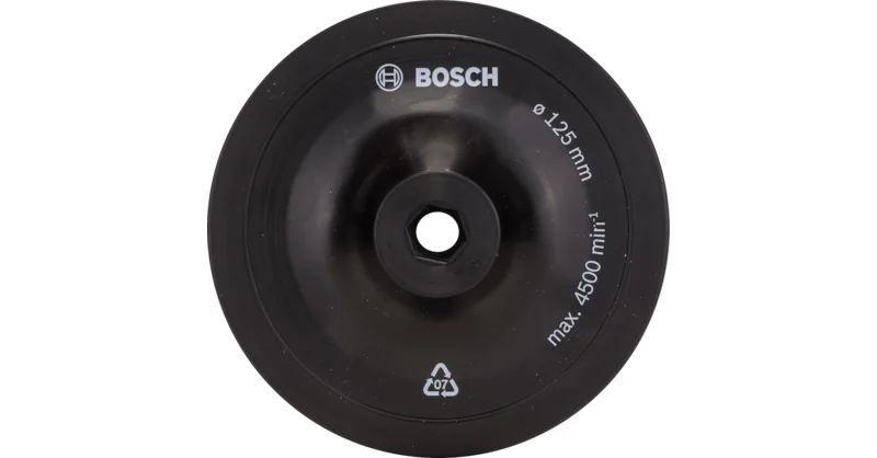 بوش صفيحة تجليخ للمثاقب، 125 مم، نظام تثبيت — Sanding plate for drills, 125 mm, clamping system