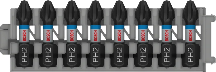 بوش ريشة صدم فيليبس، PH2، 25 مم، 8 قطع — Phillips Impact Bit, PH2, 25 mm, 8 pcs