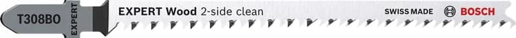 بوش EXPERT Wood 2-side clean T308BO شفرة منشار منحنيات — EXPERT Wood 2-side clean T308BO Jigsaw Blade, 3 pcs