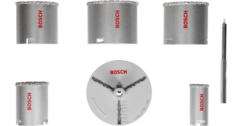 بوش Tungsten-Carbide Coated Holesaw Sets, 5-piece طقم منشار ثقب — Tungsten-Carbide Coated Holesaw Sets, 5-piece