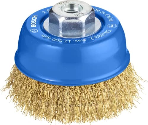 بوش Metal clean Cup Brush, 75 x 0.3 mm, Thread فرشاة معادن كأسية — Metal clean Cup Brush, 75 x 0.3 mm, Thread