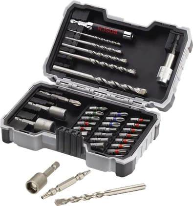 بوش 35-piece CYL-3 drill and screwdriver bit set Extra Hard, PH, PZ, SL, H, T 3165140771474 ريش مثقاب ورؤوس مفكات — 35-piece CYL-3 drill and screwdriver bit set Extra Hard, PH, PZ, SL, H, T 3165140771474
