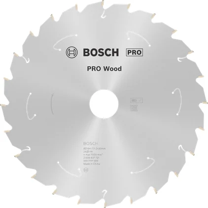 بوش Wood cordless Circular Saw Blade, 216 x 1.7 x 30 mm, T24 شفرة منشار دائري لاسلكي للخشب — Wood cordless Circular Saw Blade, 216 x 1.7 x 30 mm, T24