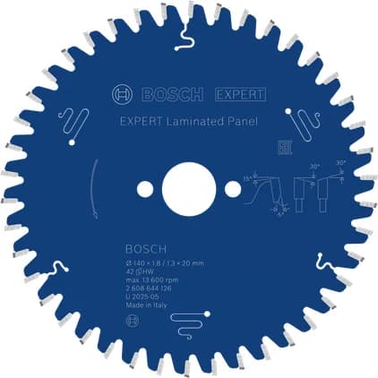 بوش EXPERT Laminated Panel شفرة منشار دائري، 140 × 1.8/1.3 × 20 مم، T42 — EXPERT Laminated Panel Circular Saw Blade, 140 x 1.8/1.3 x 20 mm, T42