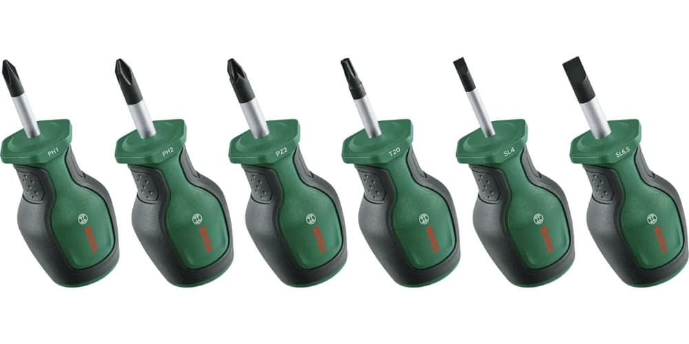 Bosch Stubby Screwdriver Set 6-Piece — Stubby Screwdriver Set 6-Piece