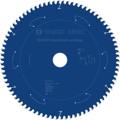 بوش EXPERT Aluminium cordless Circular Saw Blade, 250 x 2.4/1.8 x 30 mm, T78 شفرة منشار دائري — EXPERT Aluminium cordless Circular Saw Blade, 250 x 2.4/1.8 x 30 mm, T78