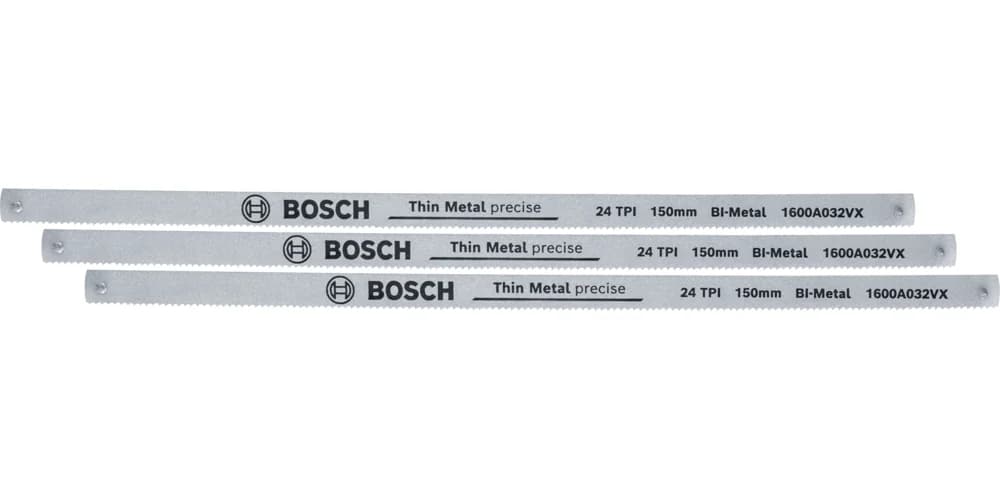 بوش Hacksaw Blades 150 mm 24 TPI 3-Piece — Hacksaw Blades 150 mm 24 TPI 3-Piece