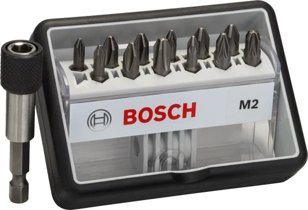 بوش 12+1-piece Robust Line screwdriver bit set M PH/PZ, Extra Hard version 3165140401470 طقم مفكات — 12+1-piece Robust Line screwdriver bit set M PH/PZ, Extra Hard version 3165140401470