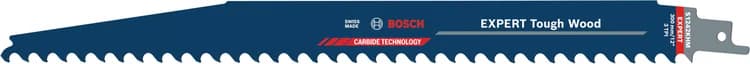 بوش EXPERT ‘Tough Wood’ S 1242 KHM شفرة منشار ترددي — EXPERT ‘Tough Wood’ S 1242 KHM Reciprocating Saw Blade 1-pc