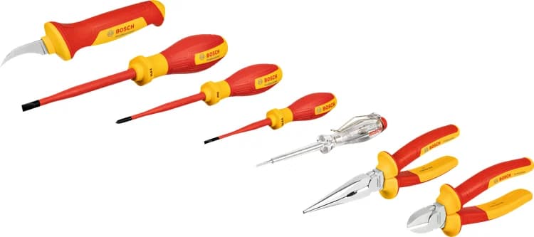 بوش طقم أدوات يدوية VDE، 7 قطع — VDE Hand Tools Set, 7 pcs