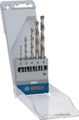 بوش Metal HSS-G Hex Twist Drill Bit Set, 5 pcs 3165140395427 طقم لقمة ثقب حلزونية سداسية HSS-G — Metal HSS-G Hex Twist Drill Bit Set, 5 pcs 3165140395427