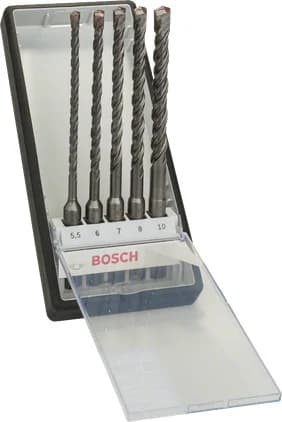 بوش 5-piece Robust Line SDS plus-5 hammer drill bit set 5.5 - 10 mm 3165140517102 طقم ريش ثقب مطرقية SDS plus-5 — 5-piece Robust Line SDS plus-5 hammer drill bit set 5.5 - 10 mm 3165140517102