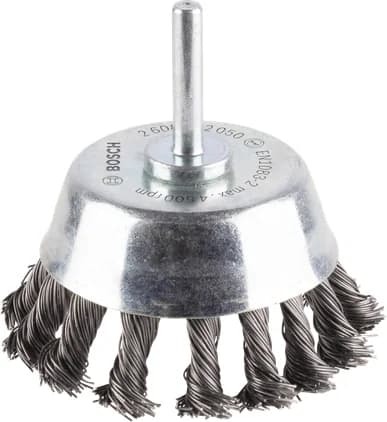 بوش Metal heavy Cup Brush, Straight Shank, 65 x 0.5 mm فرشاة كأس معدن ثقيلة — Metal heavy Cup Brush, Straight Shank, 65 x 0.5 mm
