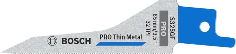 Bosch Thin Metal S325GF Blade, 1.25 x 7 x 85 mm, 5 pcs — Thin Metal S325GF Blade, 1.25 x 7 x 85 mm, 5 pcs