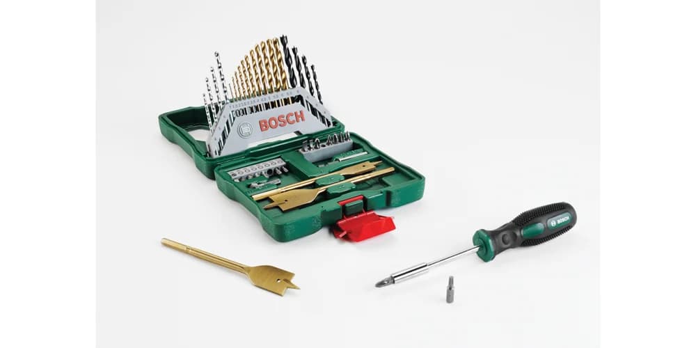 بوش X-Line Drill- and Screwdriver Bit Set TiN-coated 40 pieces طقم ريش حفر ومفكات X-Line مطلية TiN، 40 قطعة — X-Line Drill- and Screwdriver Bit Set TiN-coated 40 pieces