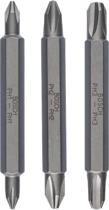 بوش 3-piece double ended bit set 3165140302739 طقم ريش مزدوجة — 3-piece double ended bit set 3165140302739