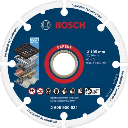 بوش EXPERT Diamond Metal Wheel Cutting Disc 105 x 20/16 mm قرص قطع — EXPERT Diamond Metal Wheel Cutting Disc 105 x 20/16 mm