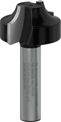 بوش ريشة راوتر Ovolo، R 6.3، ساق 8 مم — Router Bit Ovolo, R 6.3, Shank 8 mm