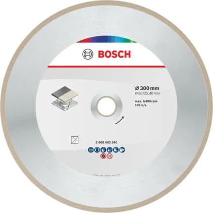 بوش Ceramic Cutting Disc, 300 x 7 mm, Bore 30/25.40 mm قرص قطع سيراميك — Ceramic Cutting Disc, 300 x 7 mm, Bore 30/25.40 mm