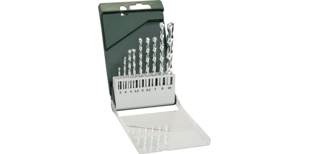 بوش Masonry Drill Bit manufactured to ISO 5468 Set 9 Pieces طقم لقمة حفر للبناء — Masonry Drill Bit manufactured to ISO 5468 Set 9 Pieces