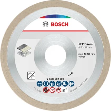 بوش Ceramic Cutting Disc, 115 x 7 mm, Bore 22.23 mm قرص قطع سيراميك — Ceramic Cutting Disc, 115 x 7 mm, Bore 22.23 mm