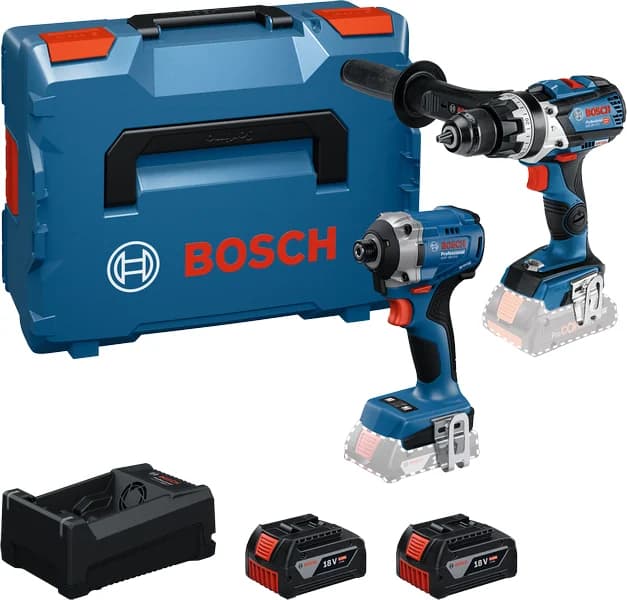 بوش GDR 18V-215 + GSB 18V-110 C + 2x5.0Ah + GAL 12V/18V-80 + L-BOXX 162 — GDR 18V-215 + GSB 18V-110 C + 2x5.0Ah + GAL 12V/18V-80 + L-BOXX 162