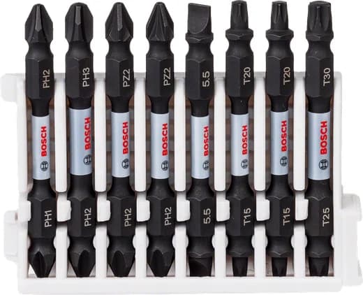بوش Impact Control Screwdriver Bit pack, 8-piece 3165140851343 طقم لقمة مفك — Impact Control Screwdriver Bit pack, 8-piece 3165140851343