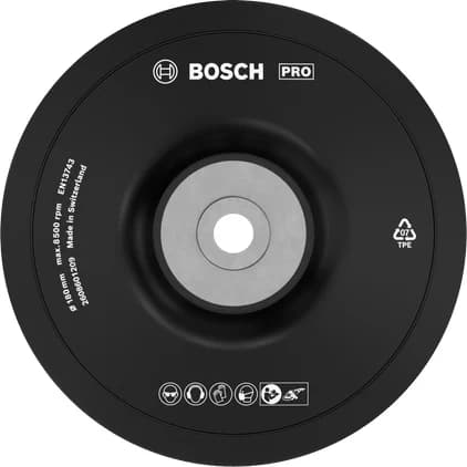 بوش Backing Pad Soft, 180 mm, M14 قاعدة دعم ناعمة — Backing Pad Soft, 180 mm, M14