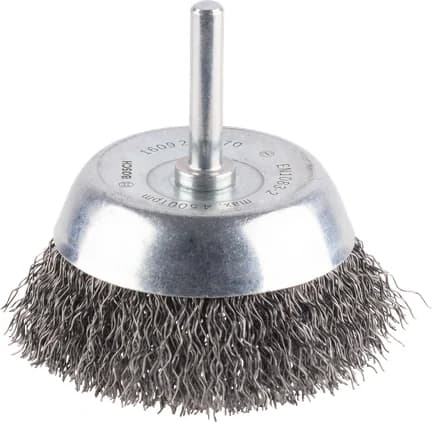بوش Metal clean Cup Brush, Straight Shank, 70 x 0.3 mm فرشاة معادن كأسية — Metal clean Cup Brush, Straight Shank, 70 x 0.3 mm