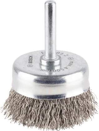 بوش Stainless Steel clean Cup Brush, Straight Shank, 50 x 0.3 mm فرشاة كأس — Stainless Steel clean Cup Brush, Straight Shank, 50 x 0.3 mm