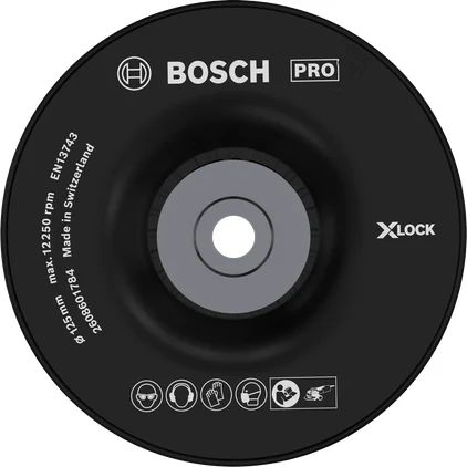 بوش Backing Pad Hard, 125 mm, M14 قاعدة دعم صلبة — Backing Pad Hard, 125 mm, M14
