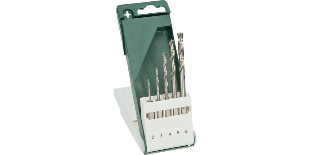 بوش Wood Drill Bit Set 5 Pieces Hex Shank طقم ريش حفر للخشب — Wood Drill Bit Set 5 Pieces Hex Shank