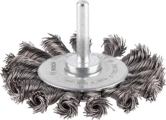 بوش Metal heavy Wire Wheel, Straight Shank, 75 x 0.5 mm عجلة سلك معدن ثقيلة — Metal heavy Wire Wheel, Straight Shank, 75 x 0.5 mm