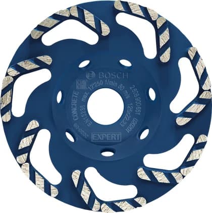 بوش EXPERT Concrete Diamond Grinding Head, 125 x 22.23 x 4.5 mm رأس تجليخ — EXPERT Concrete Diamond Grinding Head, 125 x 22.23 x 4.5 mm